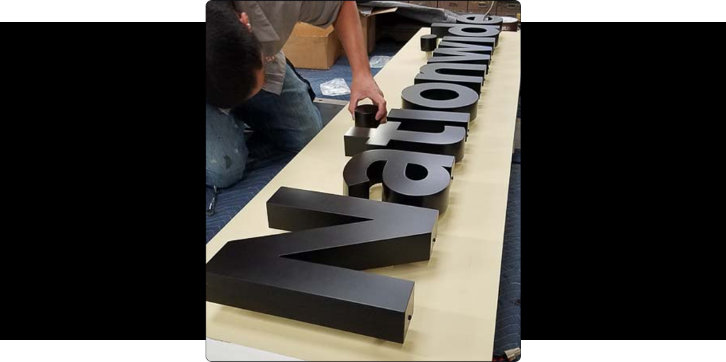 3d lettering for outdoors