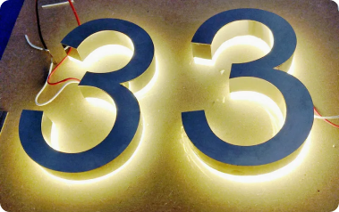 illuminated lettering